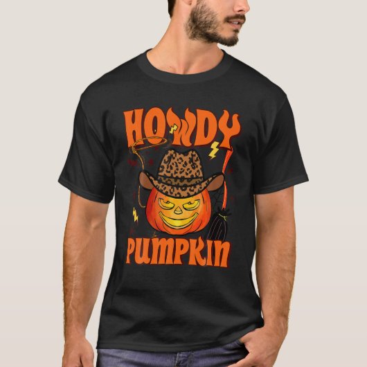 スケルトン乗馬ミイラ恐竜Tレックスハロウィンおもしろい Tシャツ (正面)