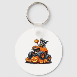 スケルトン乗馬モンスタートラックハロウィンカボチャ木 キーホルダー