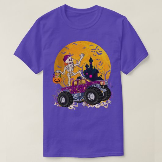 スケルトン乗馬モンスタートラック2 Tシャツ (デザイン正面)