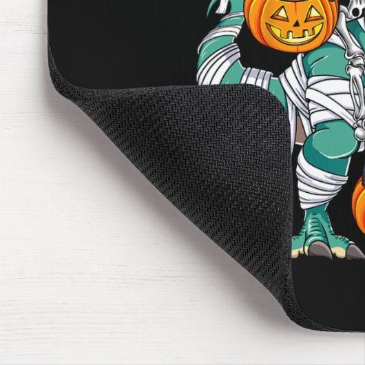 スケルトン乗馬恐竜Tレックスおもしろいキッズボーイズハロ マウスパッド (コーナー)