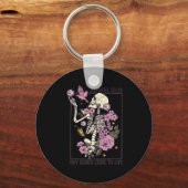 スケルトン乾いた来骨を生き生きとしたキリスト教徒 キーホルダー (正面)