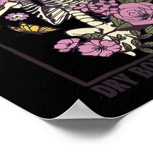 スケルトン乾いた来骨を生き生きとしたキリスト教徒 ポスター (角)