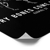 スケルトン乾いた骨来生きクリスチャンハロウィーン ポスター (角)