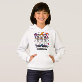 スケルトン仲間ハロウィンキッズTシャツ – かわいいダン (正面フル)