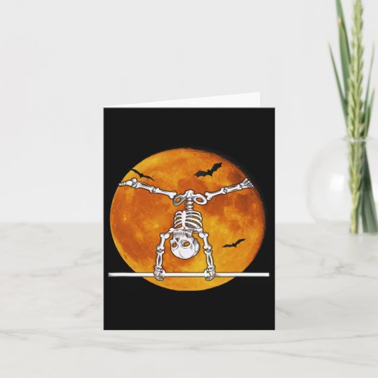 スケルトン体操ハロウィーン水平R カード (正面)