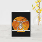 スケルトン体操ハロウィーン水平R カード (黄色い花)