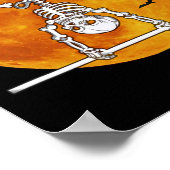 スケルトン体操ハロウィーン水平R ポスター (角)