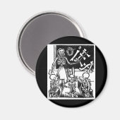 スケルトン先生と学生「Day of the Dead」 マグネット (正面/裏面)