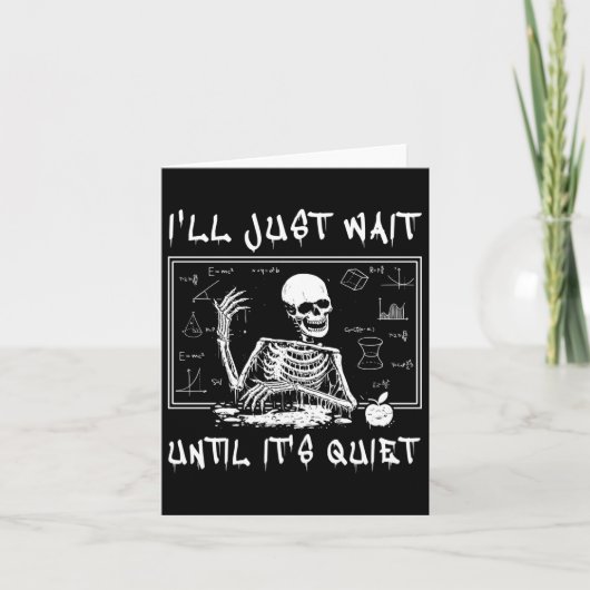 スケルトン先生ハロウィーン俺が待つだけだ』 カード (正面)