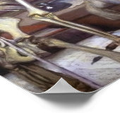 スケルトン前のサル ポスター (角)