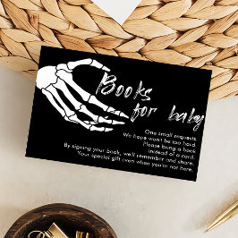 スケルトン囲いカード用ベビーハロウィーン本 サンキューカード