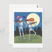 スケルトン墓地 ポストカード (正面/裏面)