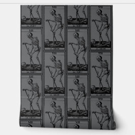 スケルトン壁紙 – ゴシック様式の装飾 – グレー – La Mort 壁紙