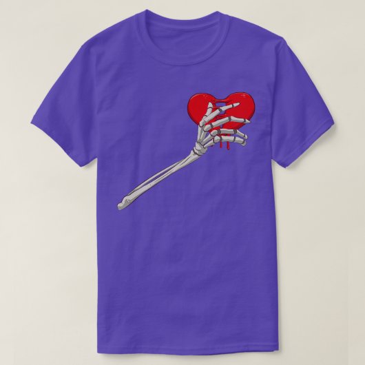 スケルトン壊れたハートボーン離婚ハータブ Tシャツ (デザイン正面)