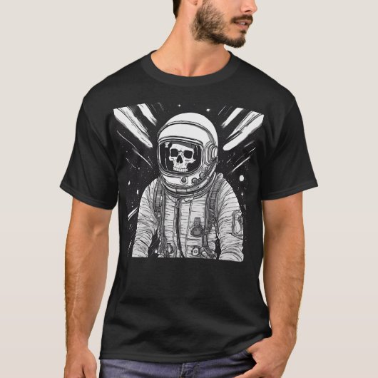 スケルトン宇宙飛行士の衣装 Tシャツ (正面)