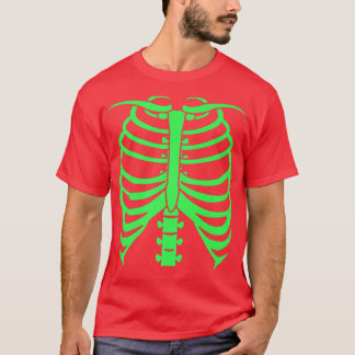 スケルトン安いハロウィーンの衣装 Tシャツ