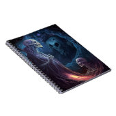 スケルトン完全に死んでいなクリーチャーのホラーアート ノートブック (右側)