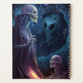 スケルトン完全に死んでいなクリーチャーのホラーアート プランナー手帳 (裏面)