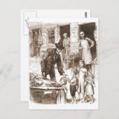 スケルトン市場 ポストカード (正面/裏面)