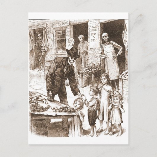 スケルトン市場 ポストカード (正面)