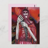 スケルトン幽霊はがき ポストカード (正面/裏面)