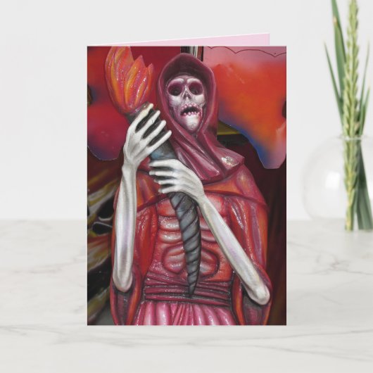 スケルトン幽霊グリーティングカード カード (正面)