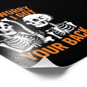 スケルトン心配するな得I Your Back Halloween フォトプリント (角)