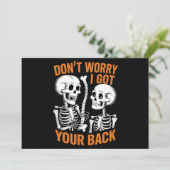 スケルトン心配するな得I Your Back Halloween 招待状 (スタンド正面)