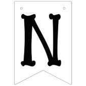 スケルトン怒ボーンBashハロウィーン バンティングフラッグ (第3の旗)