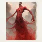 スケルトン悪魔の生き物の暗いファンタジー恐怖 プランナー手帳 (裏面)