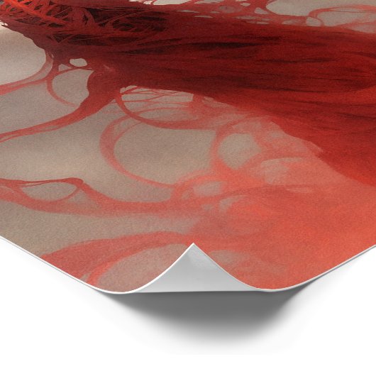 スケルトン悪魔の生き物の暗いファンタジー恐怖 ポスター (角)