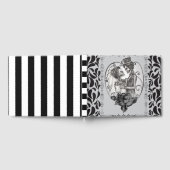 スケルトン愛カップル結婚ダンスゴシック結婚ズ ゲストブック (全面)