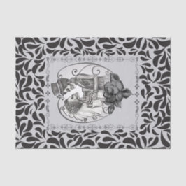 スケルトン愛カップル結婚ダンスゴシック結婚ズ 薄葉紙