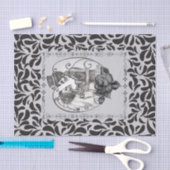 スケルトン愛カップル結婚ダンスゴシック結婚ズ 薄葉紙 (クラフト)