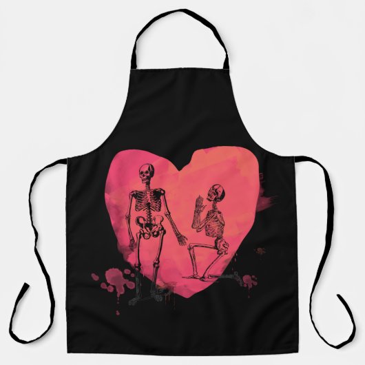 スケルトン愛 エプロン (正面)