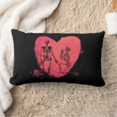 スケルトン愛 ランバークッション (ブランケット)