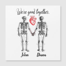 スケルトン手とハートバレンタイン