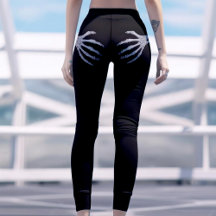 スケルトン手オンBooty面白いハロウィンブラック