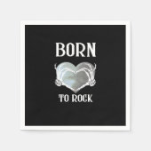 スケルトン手グレーハートグラフィッククラシック用 スタンダードカクテルナプキン (正面)