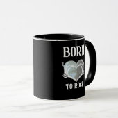 スケルトン手グレーハートグラフィッククラシック用 マグカップ (正面右)