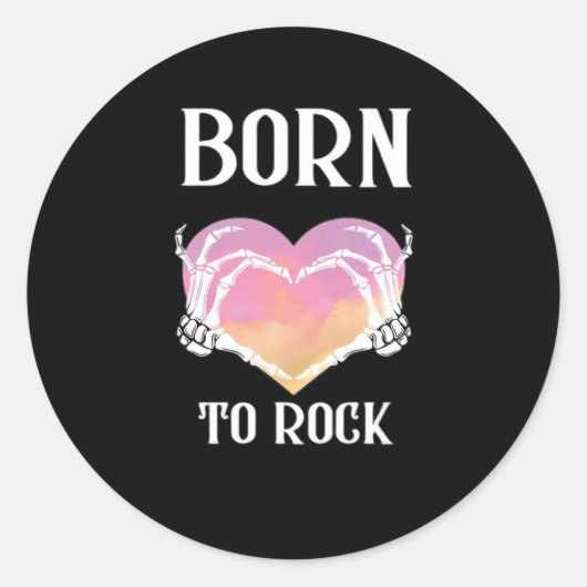 スケルトン手ハートグラフィッククラシック用 ラウンドシール (正面)