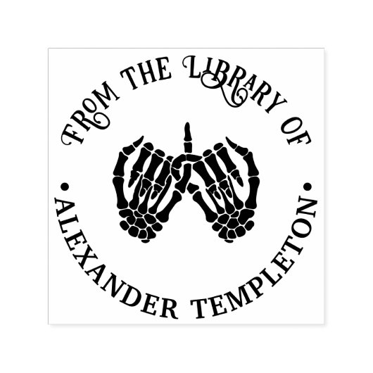 スケルトン手ピンキー誓い#2図書名 セルフインキングスタンプ (デザイン)