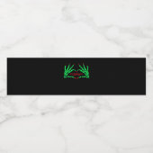 スケルトン手 – 面白いハロウィーン ペットボトルラベル (シングルラベル)