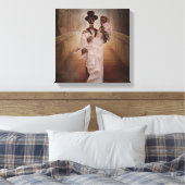 スケルトン新郎新婦のキャンバスアート キャンバスプリント (インサイチュ (寝室))