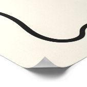 スケルトン新郎新婦の手描き結婚の歓迎 ポスター (角)