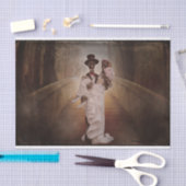 スケルトン新郎新婦ティッシュペーパー 薄葉紙 (クラフト)