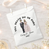 スケルトン新郎新婦ハロウィン結婚ズ フェイバーバッグ (クリップ留めされた状態)