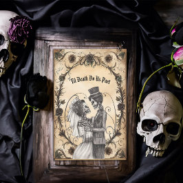 スケルトン新郎新婦ファーストダンス 招待状