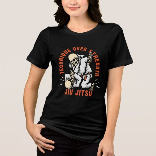 スケルトン柔術 トライブレンドＴシャツ (正面)