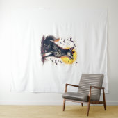 スケルトン柴叫び タペストリー (インサイチュ(横))